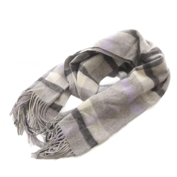 ツイードミル TWEEDMILL ストール チェック柄 グレー /SR レディース