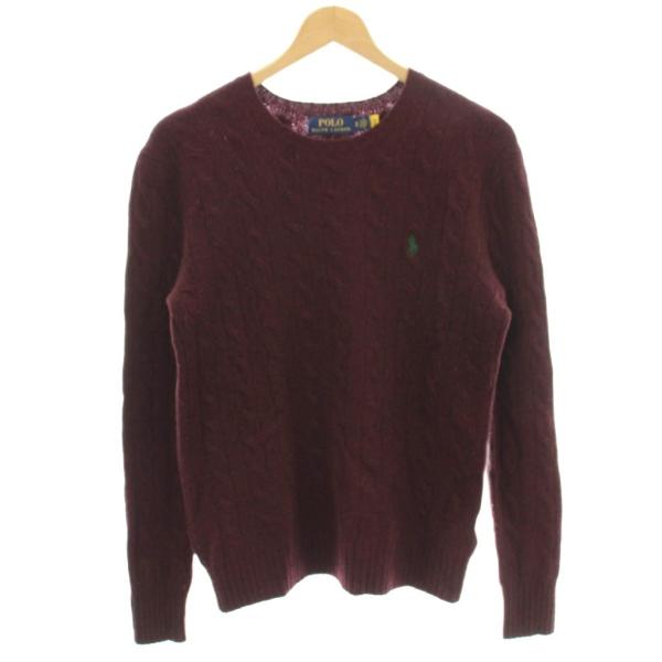 カシミヤ混　近年タグ　ポロラルフローレン　ニット　セーター　グレー　ウール　XS POLO RALPH LAUREN（ポロ・ラルフローレン） ポロ ラルフローレン