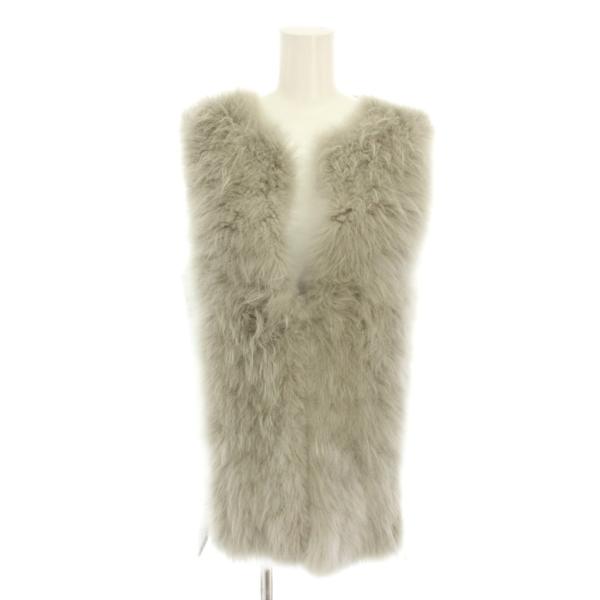 アナイ ANAYI カシミヤムートンリバージレ ファーベスト アウター 前