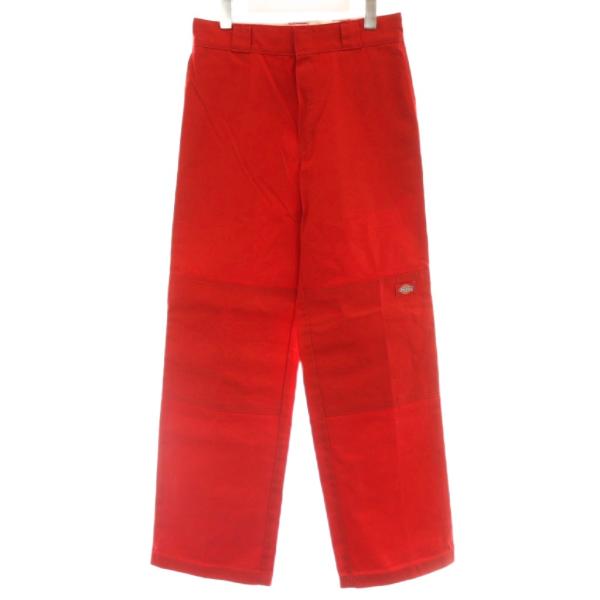 Dickies（ディッキーズ） ダブルニーワークパンツ 28 赤 レッド /SS