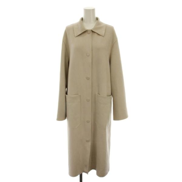 ザラ ZARA ロングコート ステンカラー フェイクスエード アウター XS ベージュ 3046825712 /YM レディース