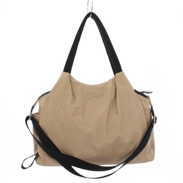 ケイトスペード KATE SPADE マザーズバッグ トートバッグ ショルダーバッグ 2WAY ベージュ /KH ●D 【ブランド】ケイトスペード KATE SPADE【実寸サイズ】持ち手の長さ：53cm　ヨコ：39cm　タテ：32cm　マ...