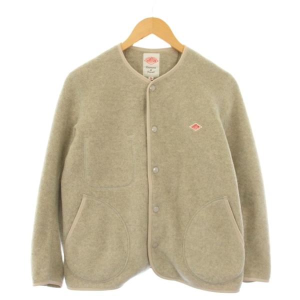 ダントン DANTON フリースノーカラージャケット アウター ショート丈