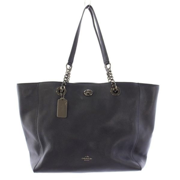 COACH（コーチ） トートバッグ ショルダーバッグ レザー チェーン