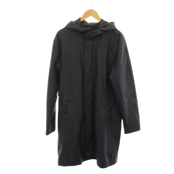ZARA MAN レインコート ZARA（ザラ） レインコート M 紺 ネイビー フード 長袖 ロング丈 /LP