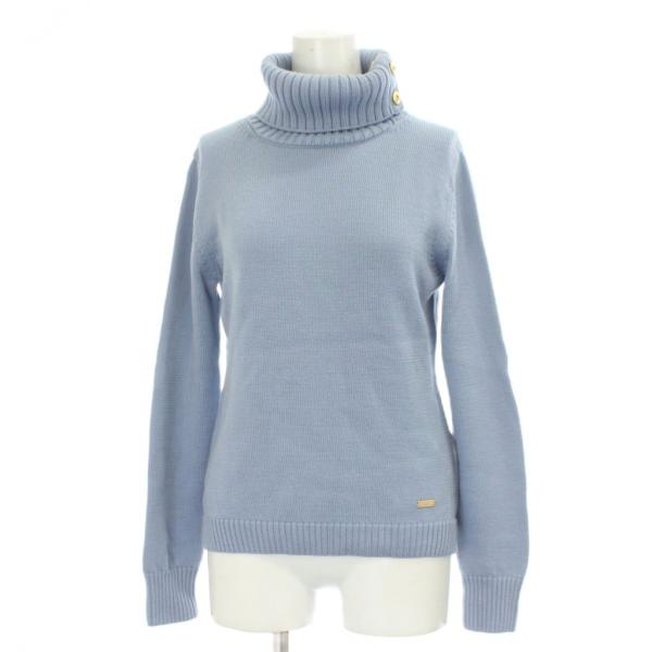 ブルーレーベルクレストブリッジ ニット セーター ウール 38 水色 長袖 ブルーレーベルクレストブリッジ BLUE LABEL CRESTBRIDGE ニット