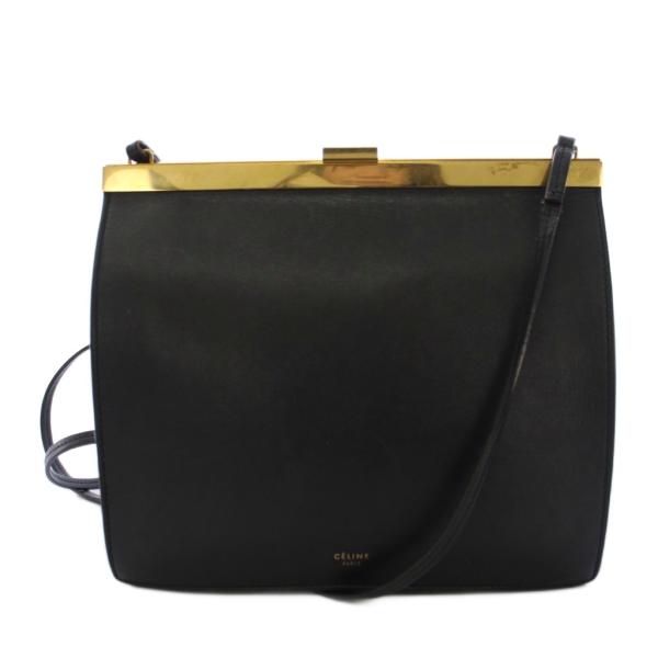 セリーヌ フィービー期 クラスプバッグ ミニ ショルダーバッグ レザー 黒 CELINE（セリーヌ） フィービー期 クラスプバッグ Clasp Bag ミニ