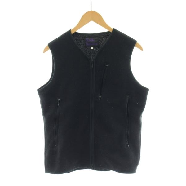 ニードルス ニードルズ Needles Sportswear ベスト ジップアップ S 黒 ブラック /AN79 メンズ
