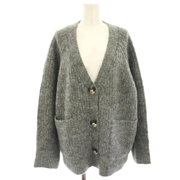 マウジー × Disney タグ付き ニットカーディガン ミッキーボタン 長袖 MOUSSY（マウジー） 未使用品 × Disney タグ付き ニットカーディガン