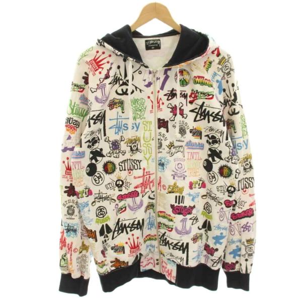 STUSSY（ステューシー） 歴代ロゴプリントジップパーカー スウェット