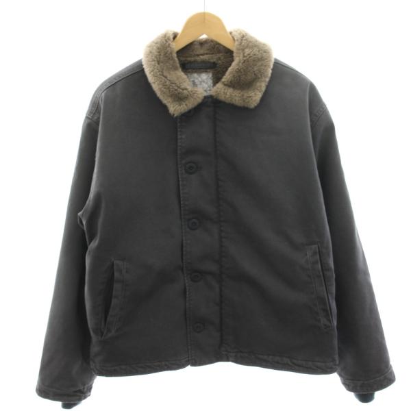 フィデリティ FIDELITY OVERDYED N-1 DECK JACKET ジャケット ブルゾン 裏ボア M グレー C-24775025 /HN メンズ
