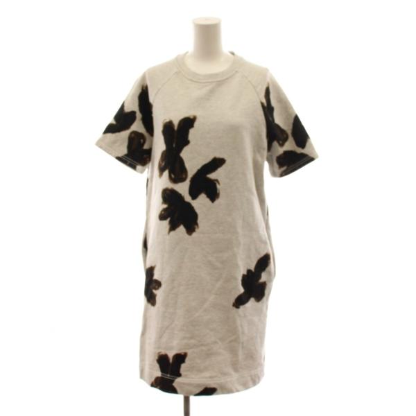 マークバイマークジェイコブス MARC by MARC JACOBS スウェットワンピース ひざ丈 半袖 XS グレー /AN レディース