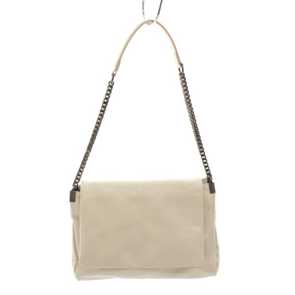 ZARA（ザラ） ロックフラップショルダーバッグエクルー チェーンバッグ