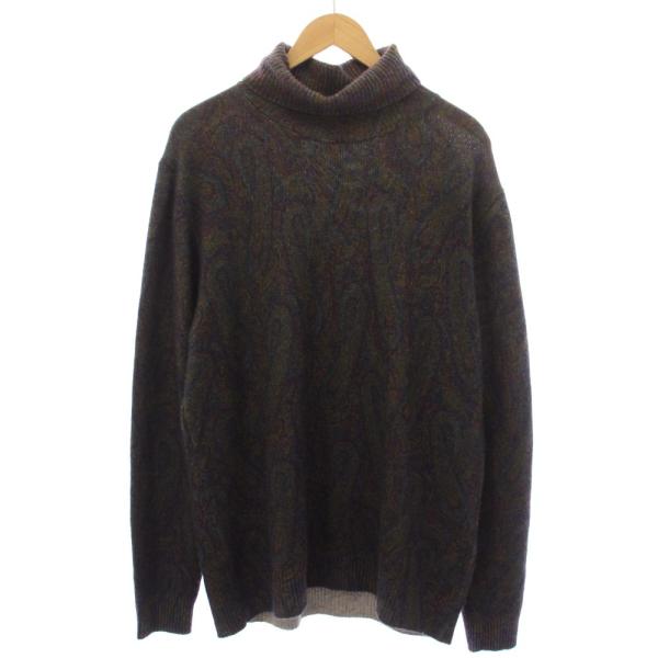 エトロ ニット セーター ハイゲージニット カシミヤ ロングスリーブ 長袖 ETRO（エトロ） ニット セーター タートルネック カシミヤ100％ 長袖