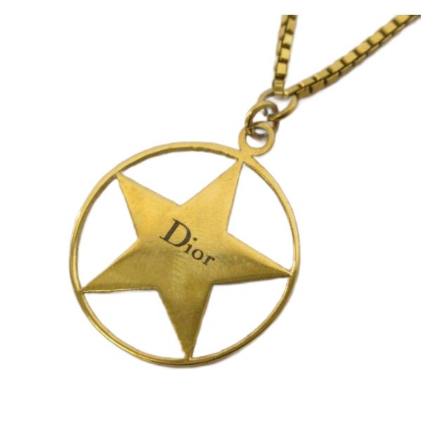 【かほこ】Dior ゴールド 二重ネックレス 星型チャーム付き Christian Dior（クリスチャン・ディオール） ネックレス ペンダント