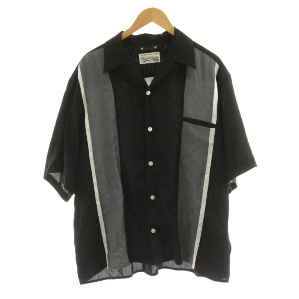 【WACKO MARIA】ワコマリア オープンカラーシャツ 半袖 黒 XXL WACKO MARIA（ワコマリア） WACKO MARIA MINEDENIM 50's SHIRT