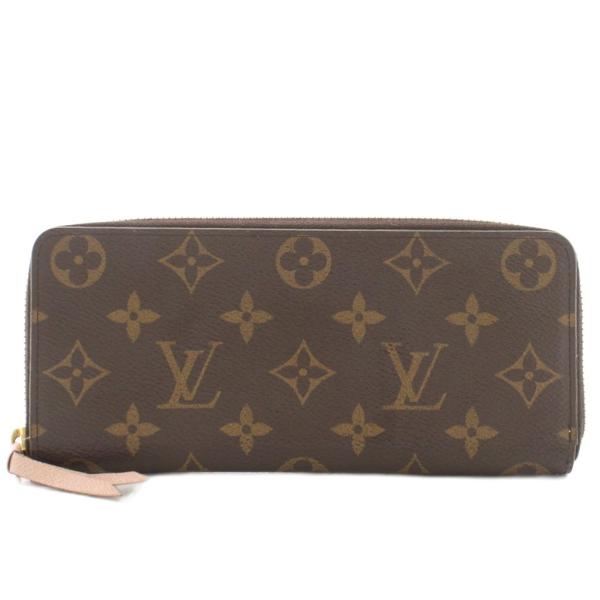 ルイ ヴィトン◎クレマンス ポルトフォイユ モノグラム ラウンドファスナー 茶色 LOUIS VUITTON（ルイ・ヴィトン） ポルトフォイユ クレマンス 長財布