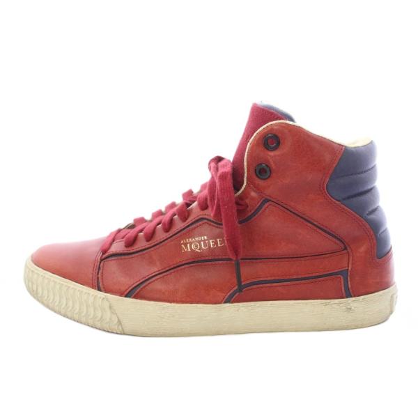 プーマ PUMA アレキサンダーマックイーン ALEXANDER MCQUEEN Street Climb II Mid Sneaker スニーカー US8 赤 レッド /TK メンズ