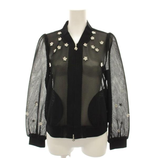 エムズグレイシー M'S GRACY 26SS 小花刺しゅう付きブルゾン