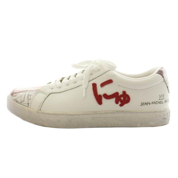 サンガッチョ Sangacio × ジャンミシェルバスキア JEAN MICHEL BASQUIAT スニーカー シューズ US10 28.0cm 白 ホワイト /AN55 メンズ