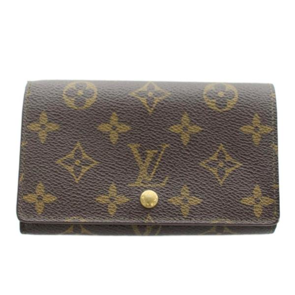 美品 ルイヴィトン モノグラム ポルトモネ ビエ トレゾール 茶色 L字 財布 LOUIS VUITTON（ルイ・ヴィトン） ポルト モネ ビエ トレゾール