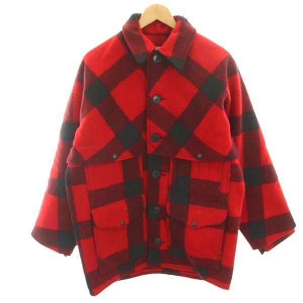 美品★FILSON マッキーノクルーザー レッドチェック USA製38 フィルソン FILSON ダブルマッキーノ クルーザージャケット ウール
