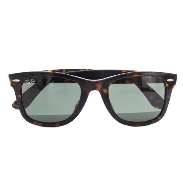 【美品】Ray-Ban レイバン ウェイファーラー RB2140-F べっ甲 レイバン RAY BAN ウェイファーラー WAYFARER サングラス べっ甲柄 52