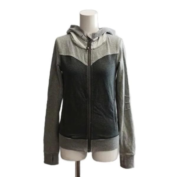 ルルレモン lululemon ジップアップパーカー ジャケット 上着 2 グレー