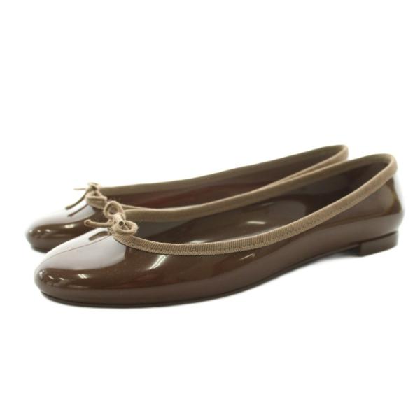 未使用品 レペット Repetto サンドリオン ベイビー バレエシューズ フラットシューズ 37 茶 ブラウン /KU レディース