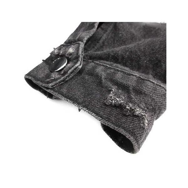 中古 ファッション アミリ Amiri デニムジャケット Tu ジージャン ダメージ加工 グラフィック ワッペン グラフィック M 黒 ブラック Tu メンズ ベクトル 古着 081 ブランド古着販売のベクトル