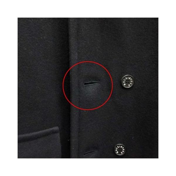 マッキントッシュ Mackintosh ピーコート Pコート ウール 40 ディスカウント Tk ブラック 古着 メンズ ベクトル 黒