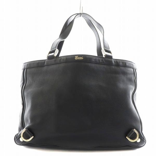 GUCCI グッチ ハンドバッグ レザー 黒 ブラック 170004 /AN51