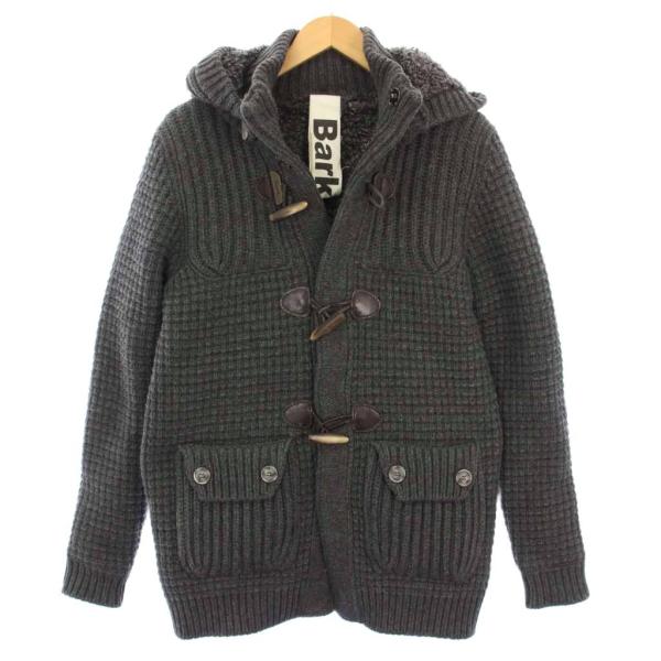 BARK（バーク） ニットジャケット ダッフルコート アウター フード S
