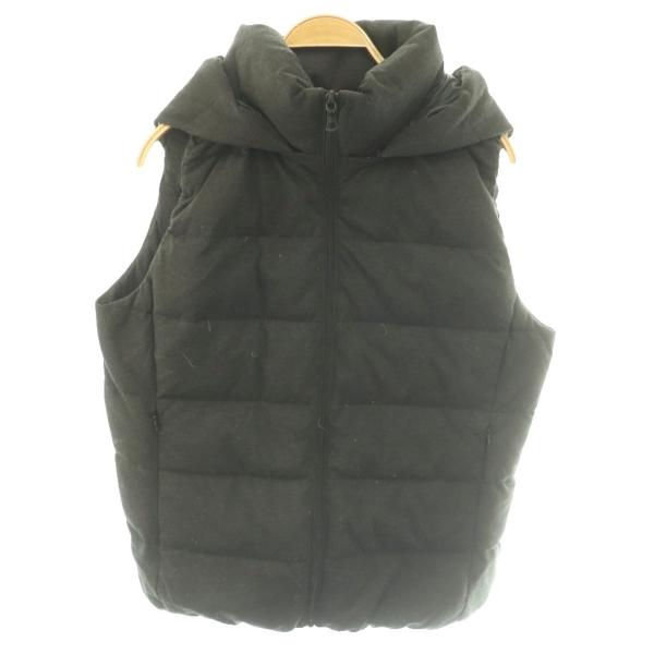 ユニクロ UNIQLO フード付きダウンベスト XL グレー /SS ■OS ■MA レディース
