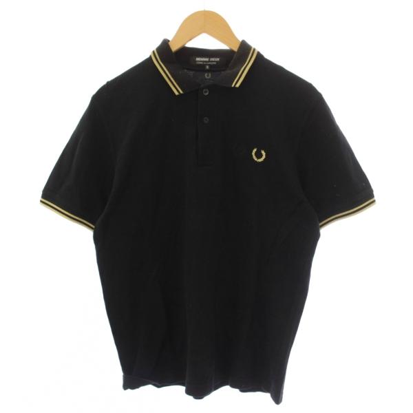 コムデギャルソンオムドゥ COMME des GARCONS HOMME DEUX × フレッドペリー FRED PERRY AD2014 ポロシャツ 半袖 M 黒 メンズ