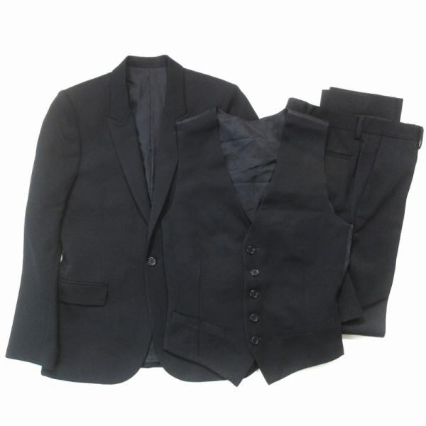 LITHIUM HOMMEリチウムオム　スーツ セットアップ 46 ブラック リチウムオム セットアップ LITHIUM HOMMEリチウムオム スーツ