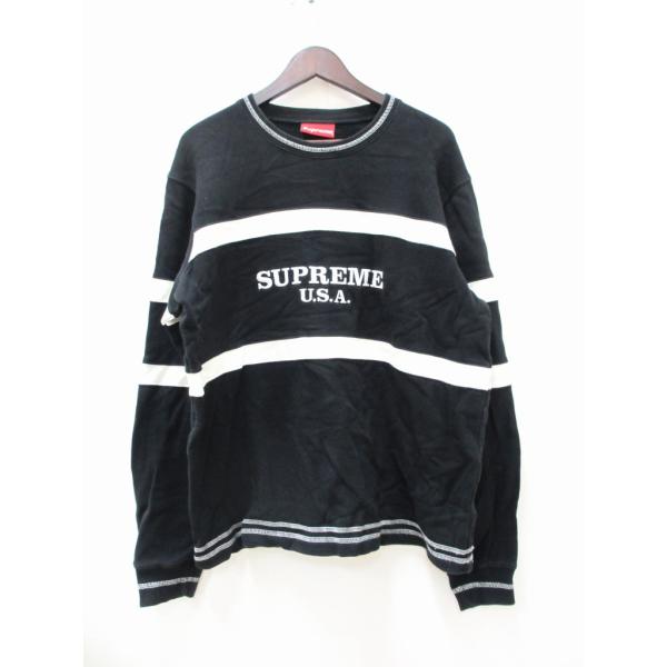 シュプリーム SUPREME 2016AW センター ストライプ クルー 