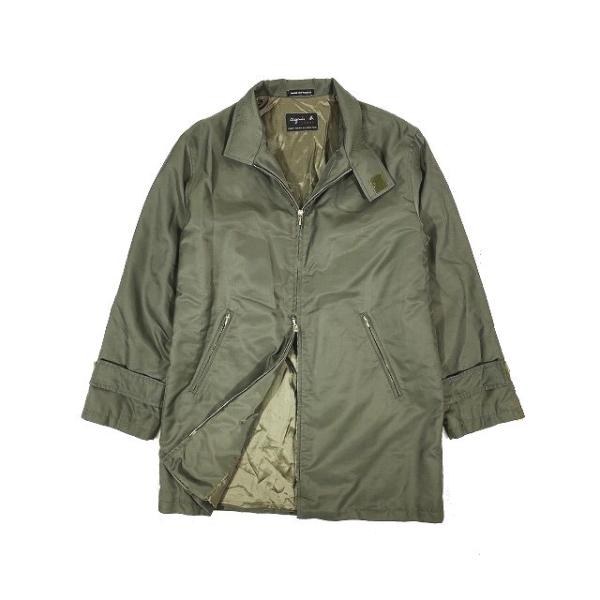 プチギフト アニエスベーオム ナイロン 中綿 ミリタリー ジップ コート