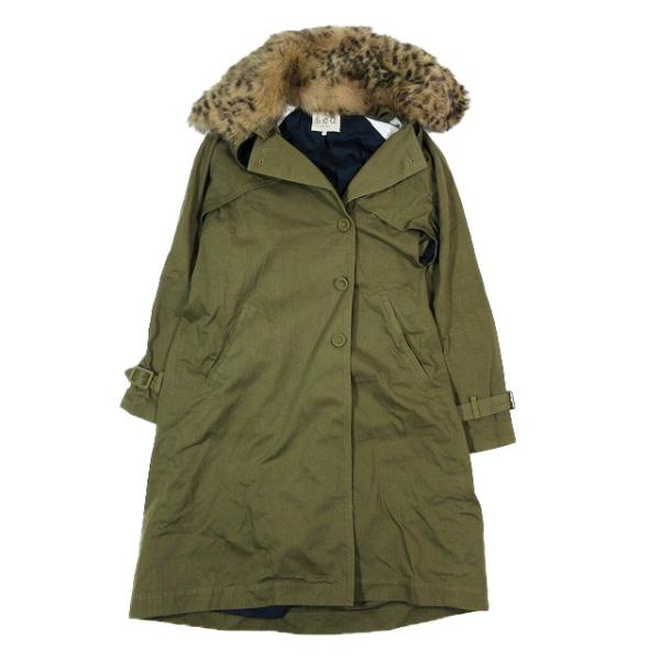 シーニューヨーク ロングコート ビッグカラー 裏地キルティング