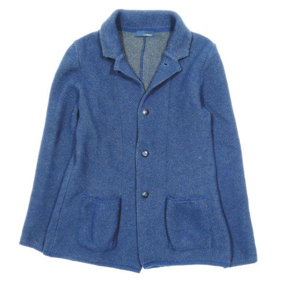 ラルディーニ LARDINI メランジウール ニットジャケット カーディガン