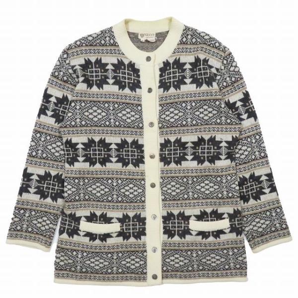GUCCI グッチ オールドグッチ ヴィンテージ カシミヤ100% ノルディック 