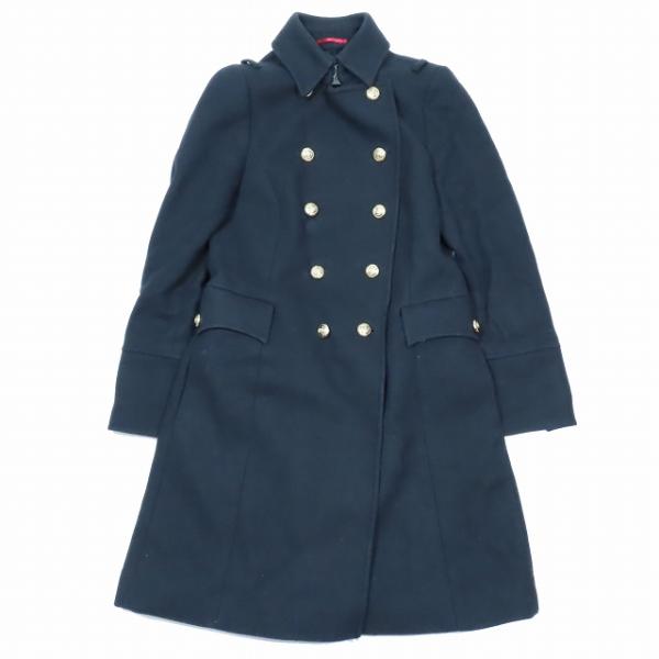 美品　MAX&Co　ブラック　ナポレオンコート　38 美品MAX&Coブラックナポレオンコート38