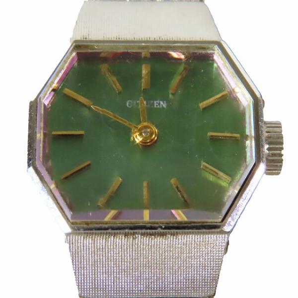 シチズン CITIZEN 手巻き 4-674189-S グリーングラデーション シチズン CITIZEN 手巻き 4-674189-S グリーングラデーション