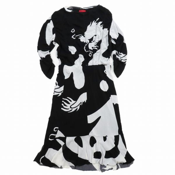 美品 17AW ヴィヴィアンタム VIVIENNE TAM パワーネット ギャザー 