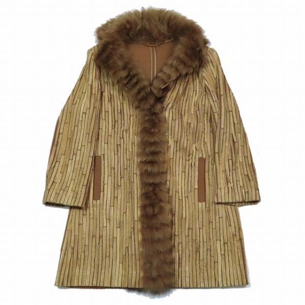 アルティマ AF Altima ラムレザー ラクーン 毛皮 ジャケット ブルゾン