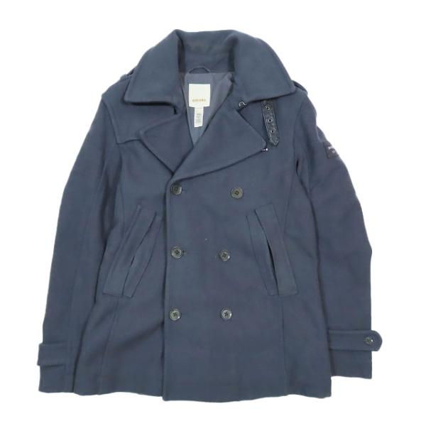 diesel Pコート ラムレザー DIESEL（ディーゼル） ウール ラムレザー Pコート ピーコート ミドル