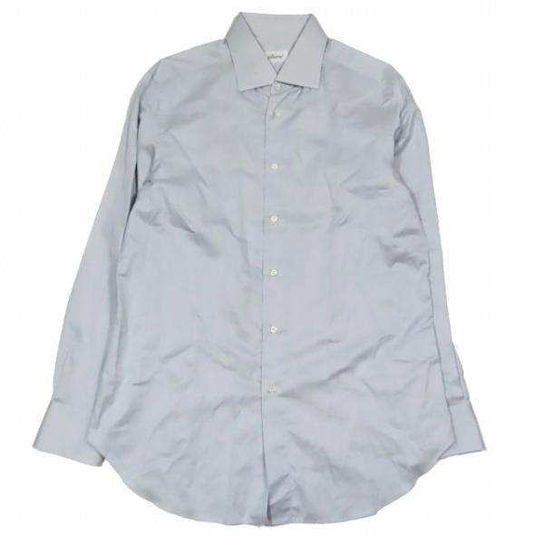 ブリオーニ BRIONI チェック ビジネス ドレスシャツ 長袖 カットソー  