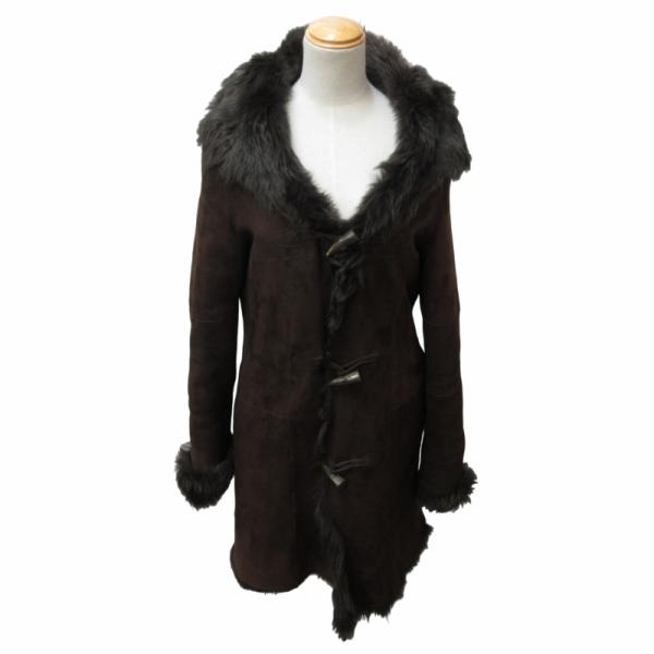 ESTNATION / コート/46/羊革/BRW/12-234-08-110054/ムートンコート エストネーション ESTNATION ムートンコート ファージャケット