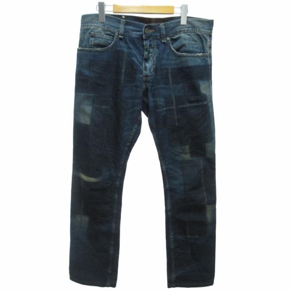 ロベルトカヴァリ roberto cavalli デニム ジーンズ ストレート ボタン  