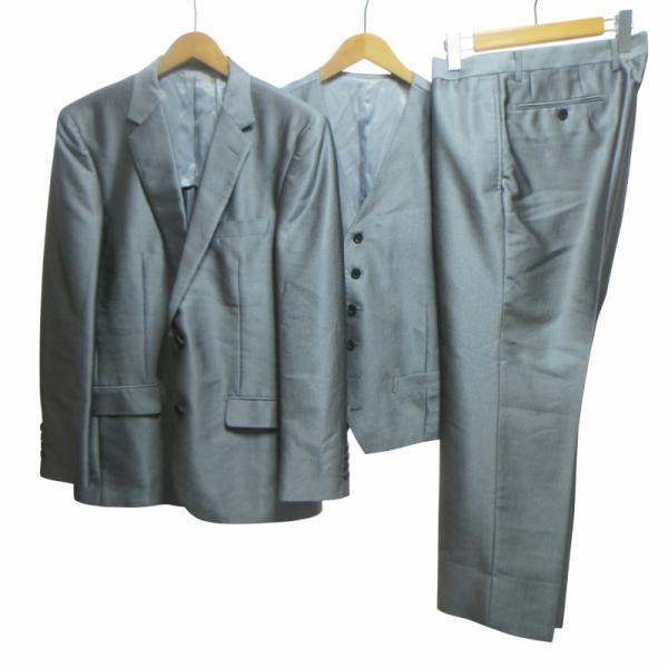 ３ピーススーツTENORAS【ＬＬ】 ティノラス MEN'S TENORAS 3ピース スーツ セットアップ 2B 光沢生地